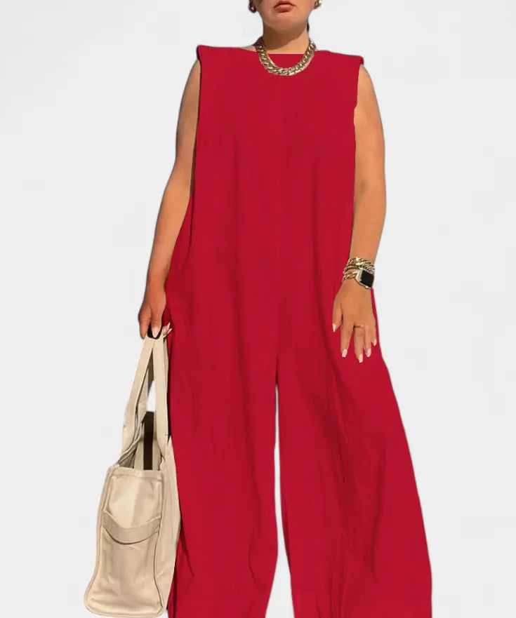 Airla Mono Oversize sin Mangas de Pierna Ancha Alba Madrid