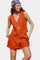 Jennifer Conjunto Chaleco y Pantalones Cortos de Lino Algodón Alba Madrid