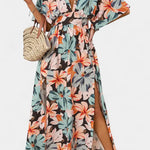 Elena - Vestido Largo Floral con Escote Cruzado Alba Madrid