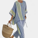 Lorena - Conjunto Boho de Lino y Bambú Alba Madrid