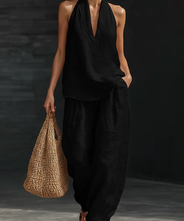 Zoë™ Conjunto sin mangas con pantalones anchos