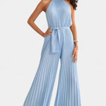 Patrizia Mono Palazzo Plisado con Cuello Halter Alba Madrid