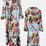 Sanne Conjunto Elegante Estampado de Camisa y Pantalón Fluido Alba Madrid