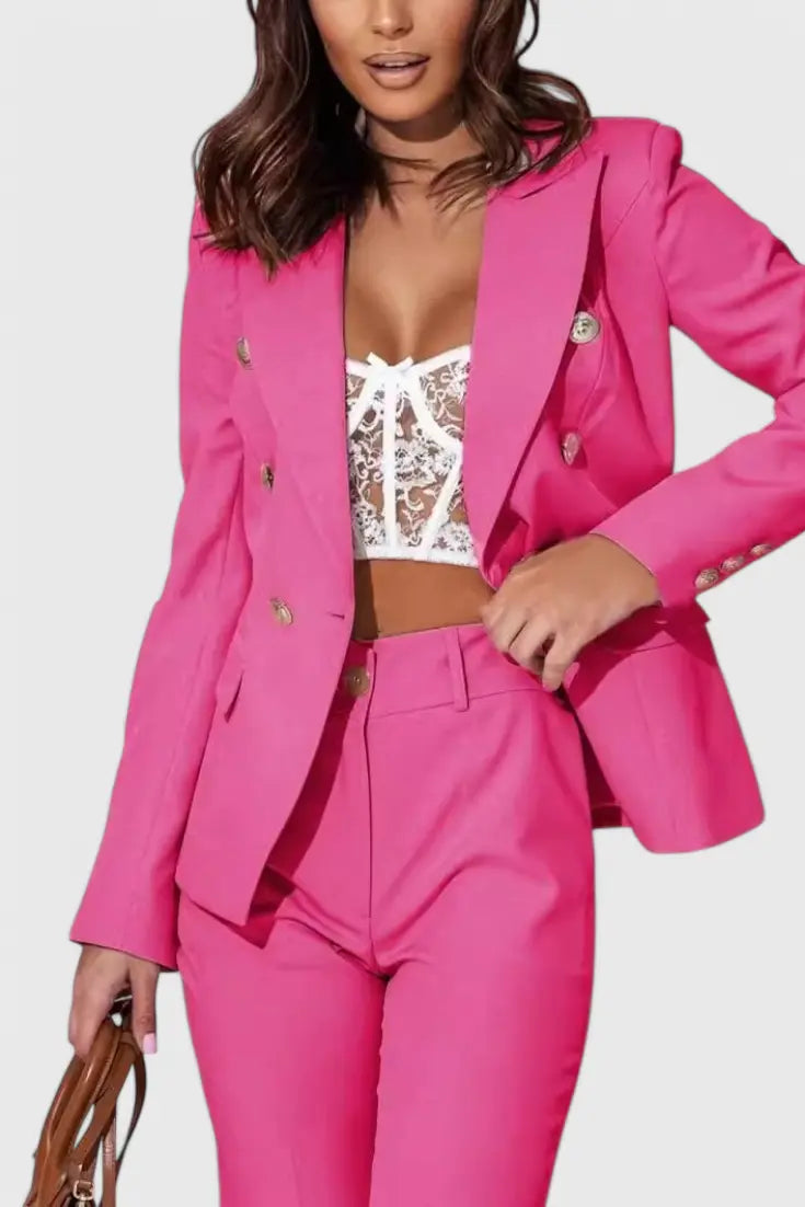 Rosalinda | Conjunto de Blazer y Pantalones Elegante Alba Madrid