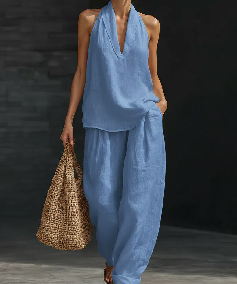Zoë™ Conjunto sin mangas con pantalones anchos
