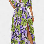 Elena - Vestido Largo Floral con Escote Cruzado Alba Madrid