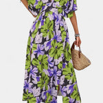 Elena - Vestido Largo Floral con Escote Cruzado Alba Madrid
