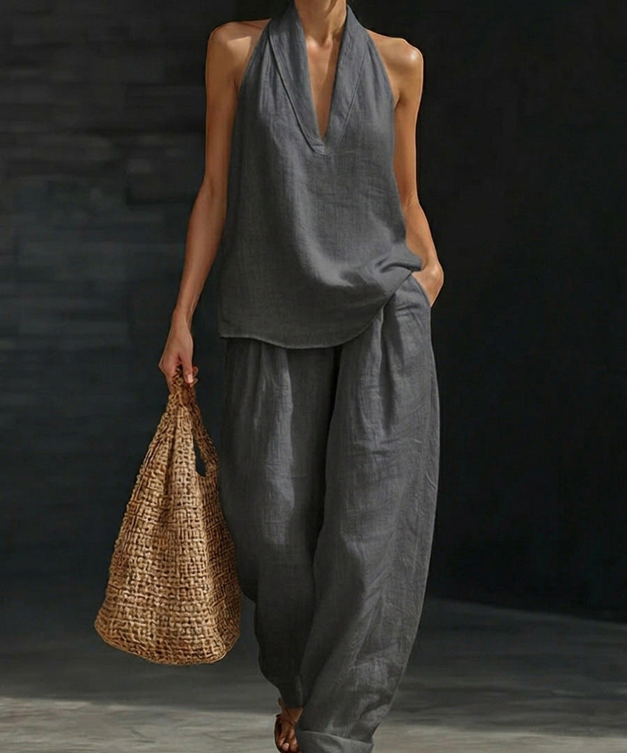 Zoë™ Conjunto sin mangas con pantalones anchos