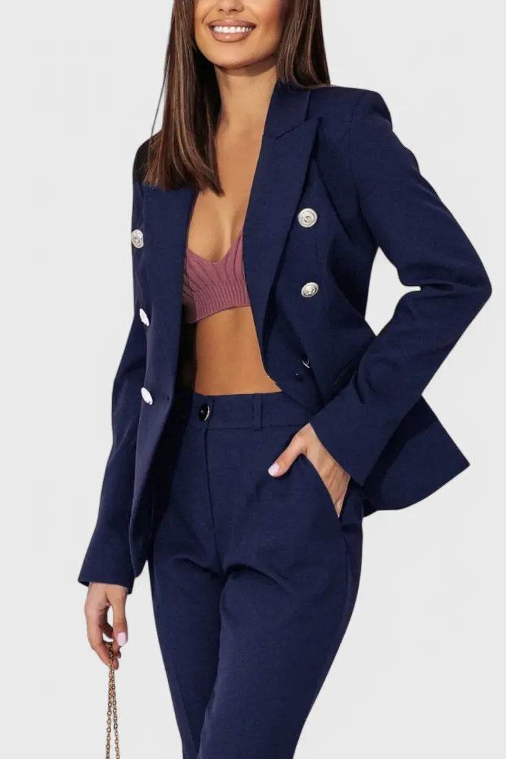 Rosalinda | Conjunto de Blazer y Pantalones Elegante Alba Madrid