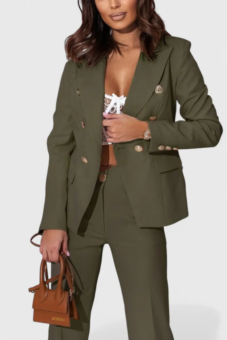 Rosalinda | Conjunto de Blazer y Pantalones Elegante Alba Madrid