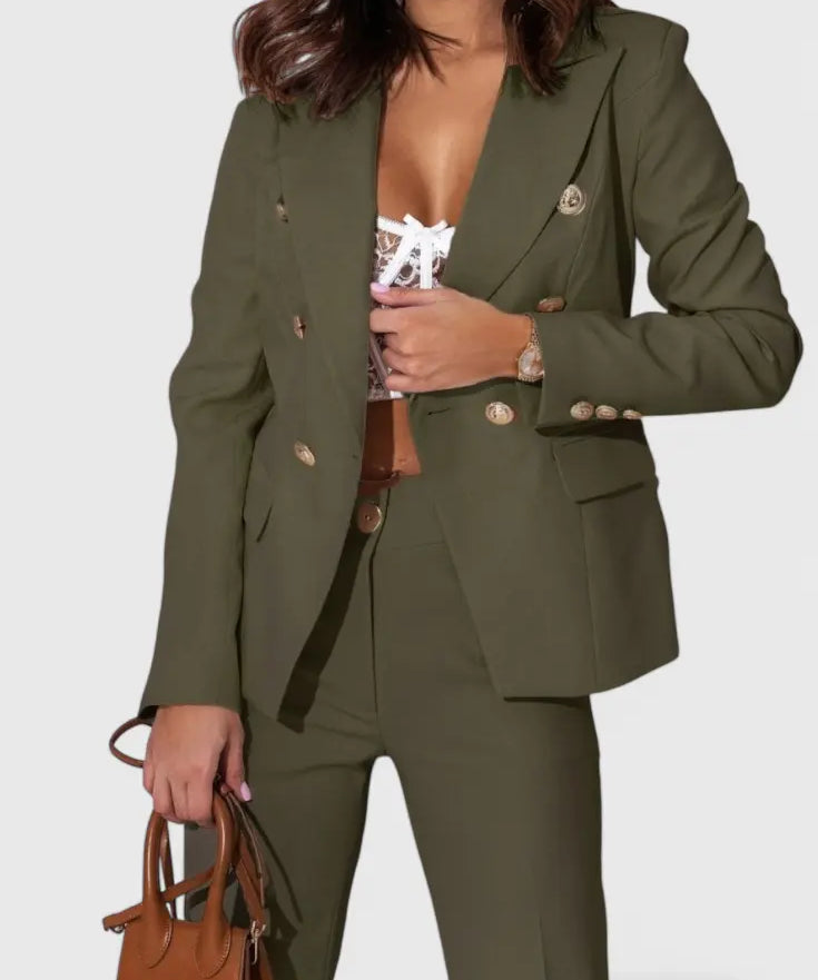 Rosalinda | Conjunto de Blazer y Pantalones Elegante Alba Madrid