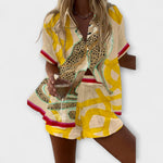 Filipa - Conjunto Corto Leopardo Chic Alba Madrid