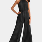 Patrizia Mono Palazzo Plisado con Cuello Halter Alba Madrid