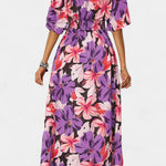 Elena - Vestido Largo Floral con Escote Cruzado Alba Madrid