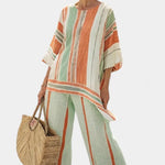 Dalila - Conjunto De Lino con Rayas Alba Madrid