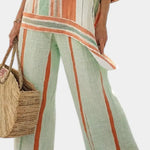 Dalila - Conjunto De Lino con Rayas Alba Madrid