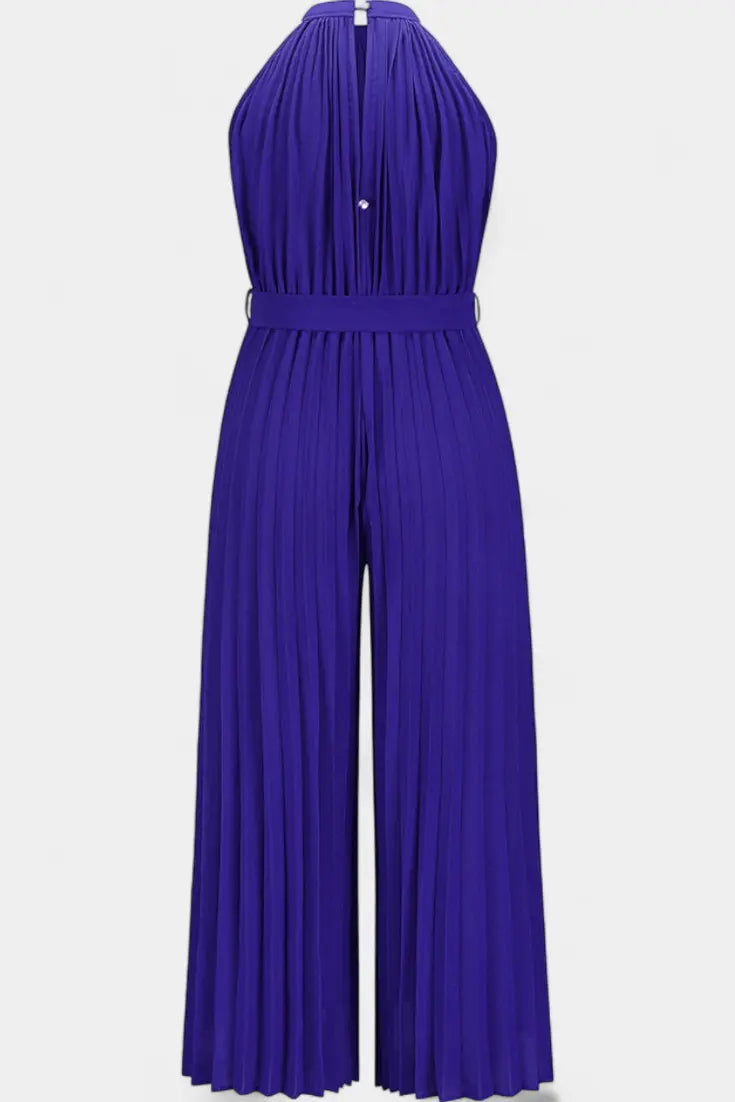 Patrizia Mono Palazzo Plisado con Cuello Halter Alba Madrid