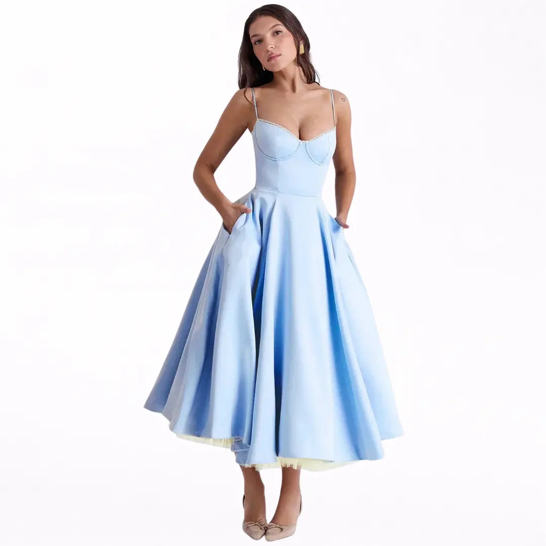 Arielle | Vestido Midi de Lujo Alba Madrid