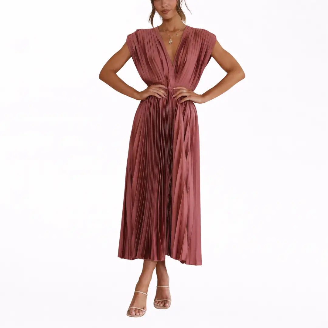 Isla | Vestido plisado elegante Alba Madrid