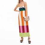 Paloma | Maxi Vestido Colorido a Rayas Alba Madrid