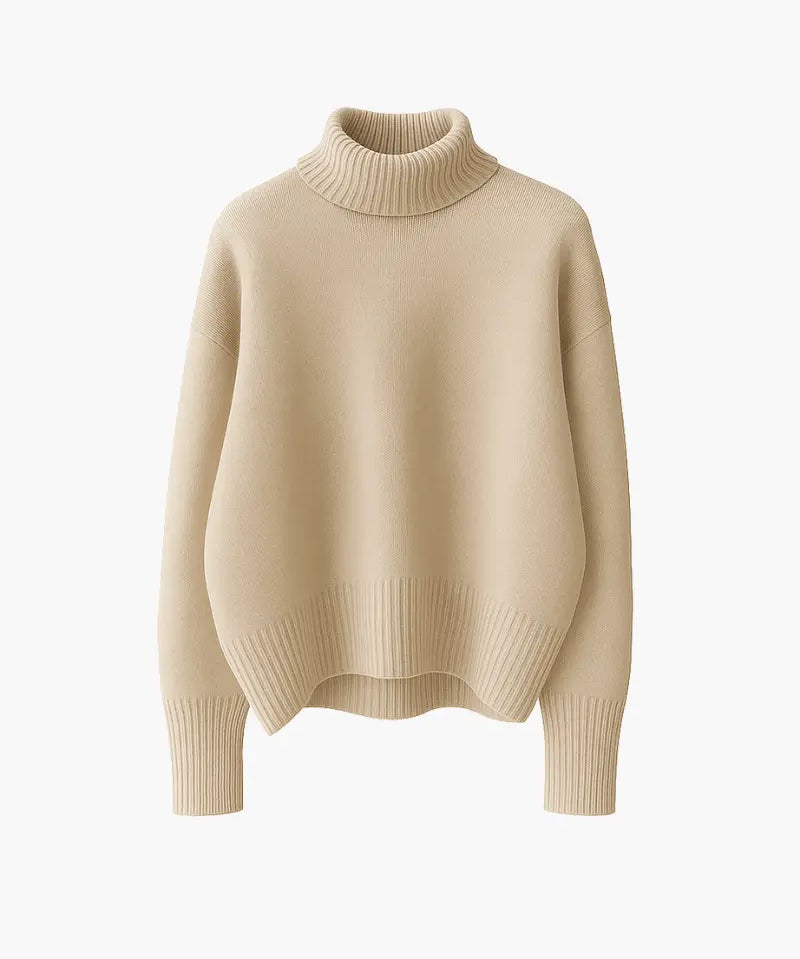 JERSEY SUAVE CON CUELLO ALTO Alba Madrid