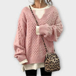 Suéter Oversize con Motivo de Trenza Alba Madrid