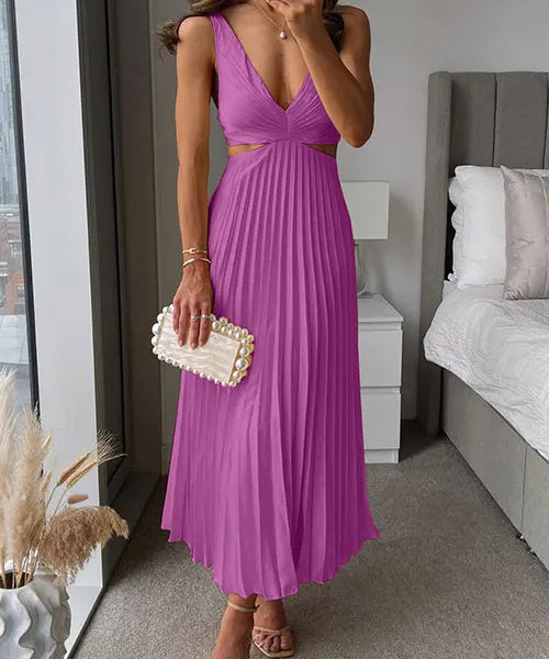 Vestido Belleza | Vestido Plisado de Ocasión Alba Madrid