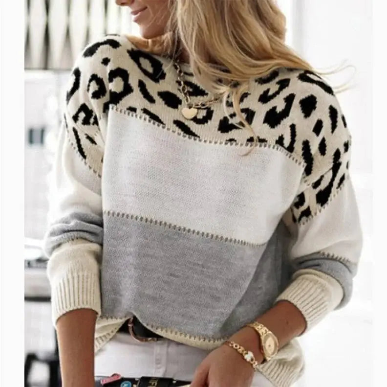 Cheyenne - Suéter Casual con Diseño de Leopardo Alba Madrid