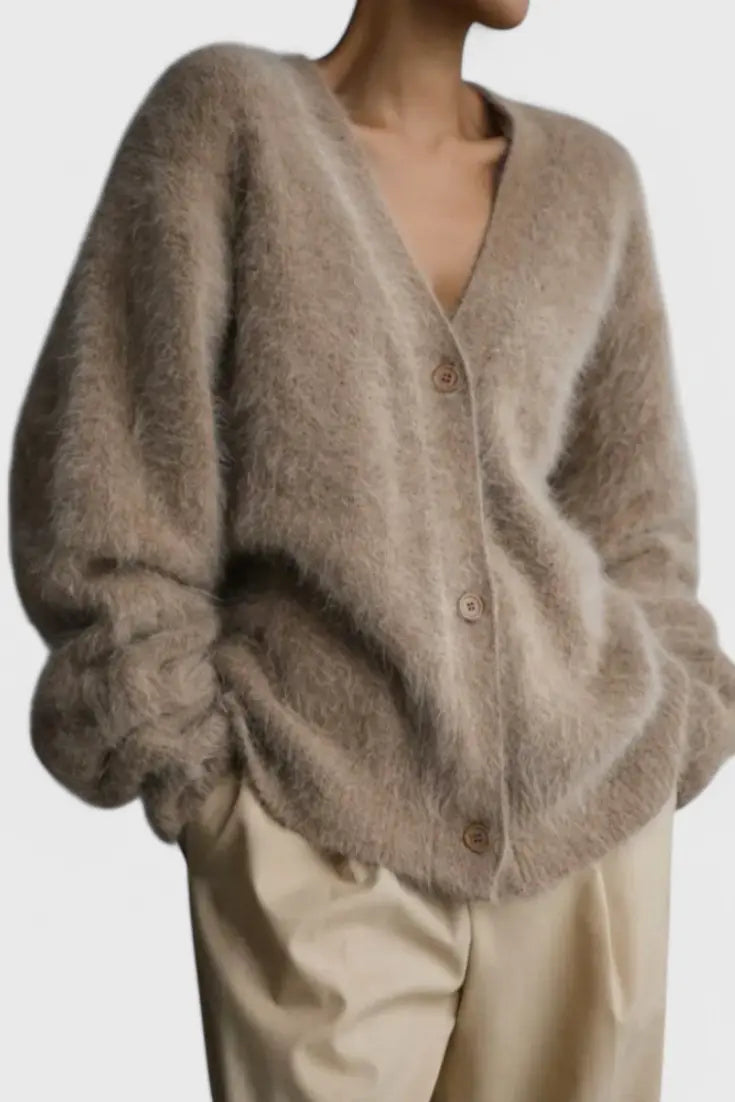 Daniela Cardigan de Mezcla de Cachemira Suave Alba Madrid