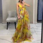 Giselle | Maxi vestido encantador con estampado floral Alba Madrid