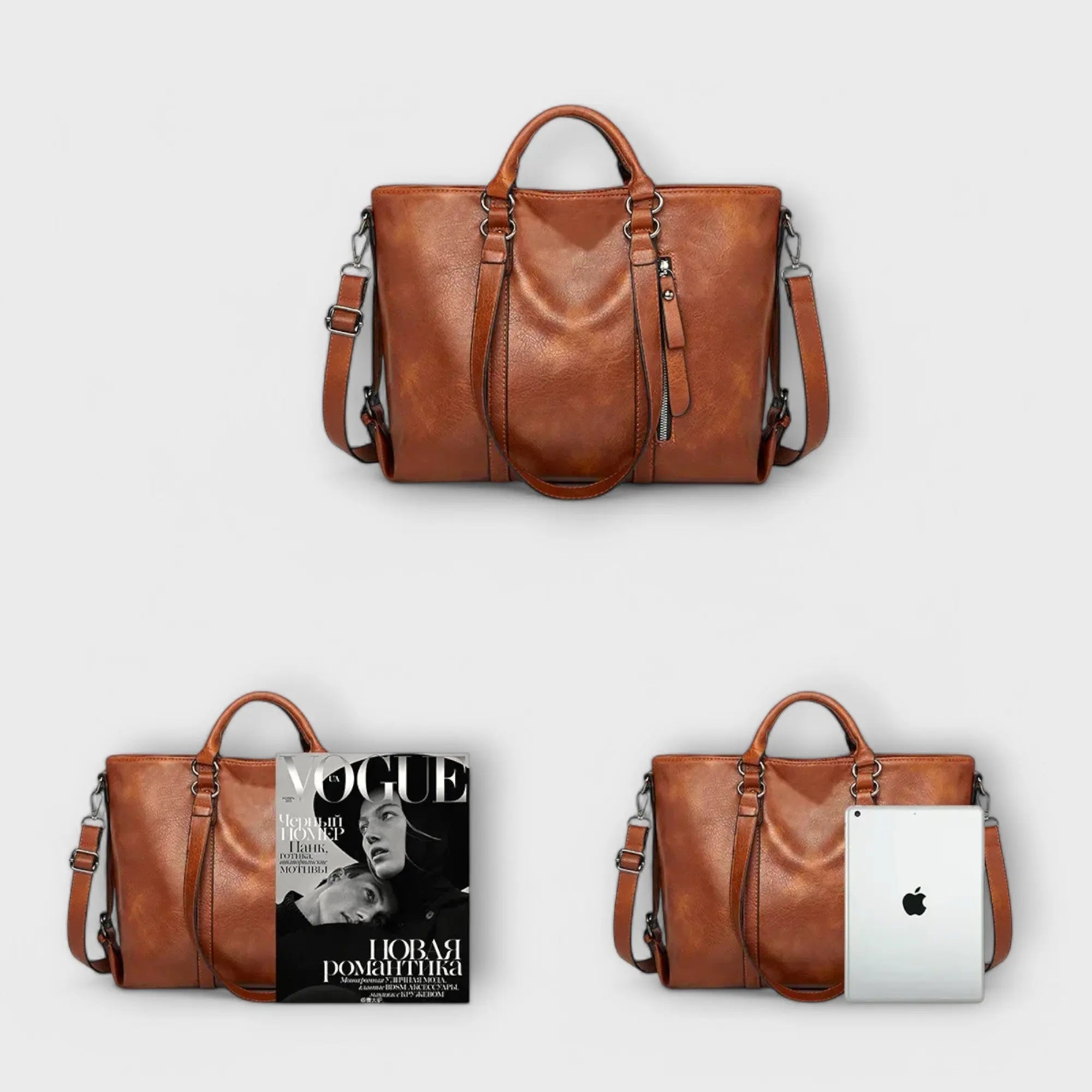 Morta™ - Gran bolsa de cuero Alba Madrid