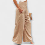Thearya - Pantalones Casual de Lino Sueltos Alba Madrid