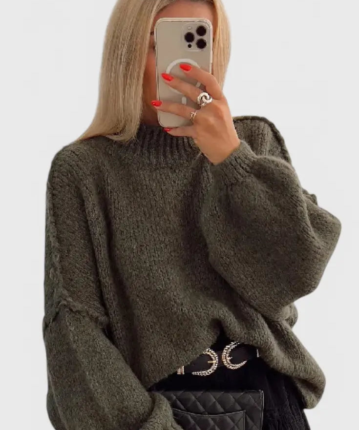 Cassia Jersey de Punto Oversized con Mangas Globo Alba Madrid