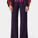 Sybella Conjunto de Dos Piezas con Hombros Descubiertos y Pantalones Amplios Estampados Alba Madrid
