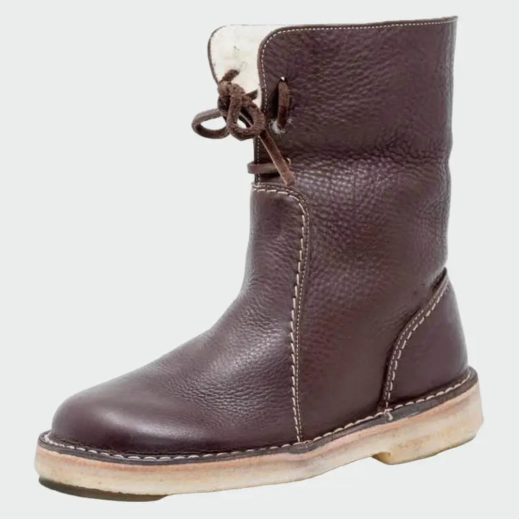 Botas de cuero impermeables con forro de lana Alba Madrid
