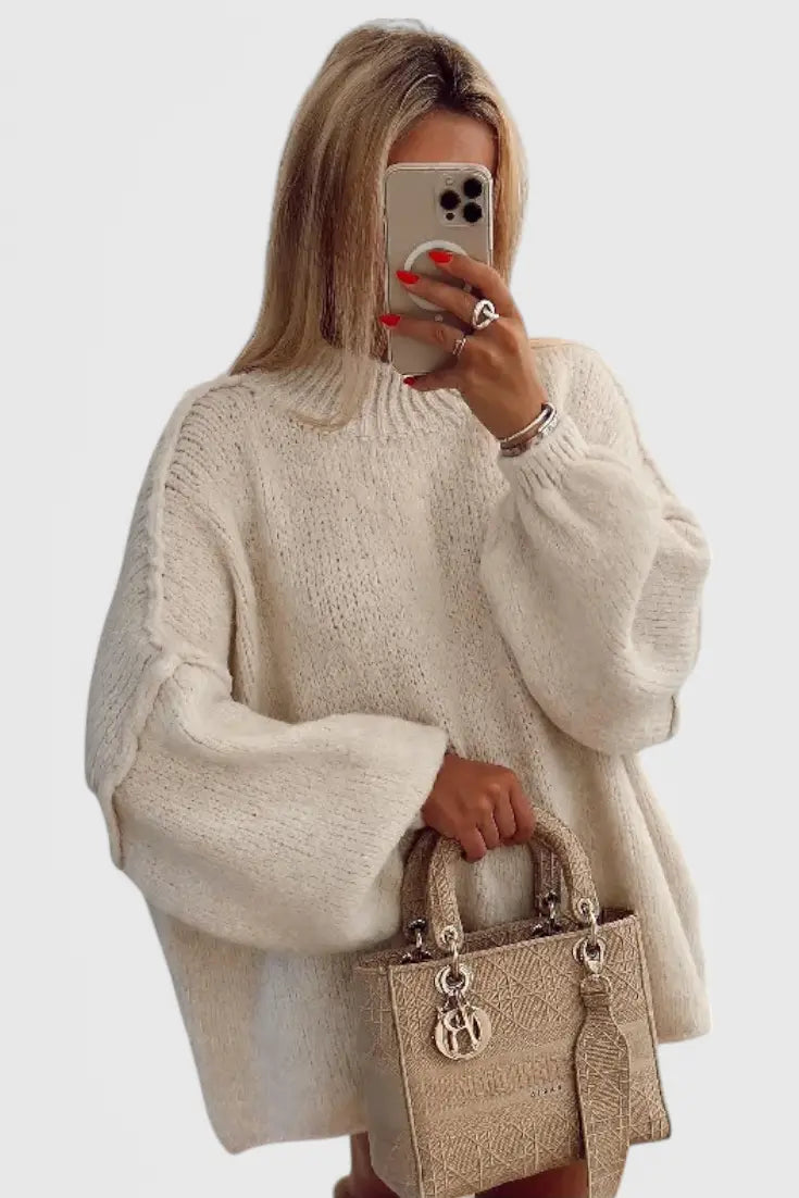 Cassia Jersey de Punto Oversized con Mangas Globo Alba Madrid