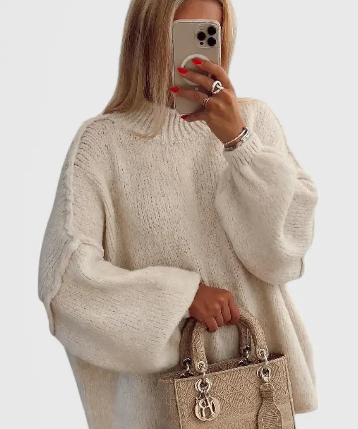 Cassia Jersey de Punto Oversized con Mangas Globo Alba Madrid