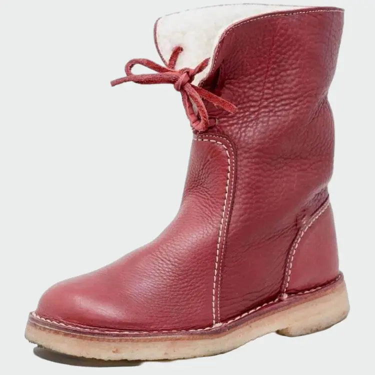 Botas de cuero impermeables con forro de lana Alba Madrid