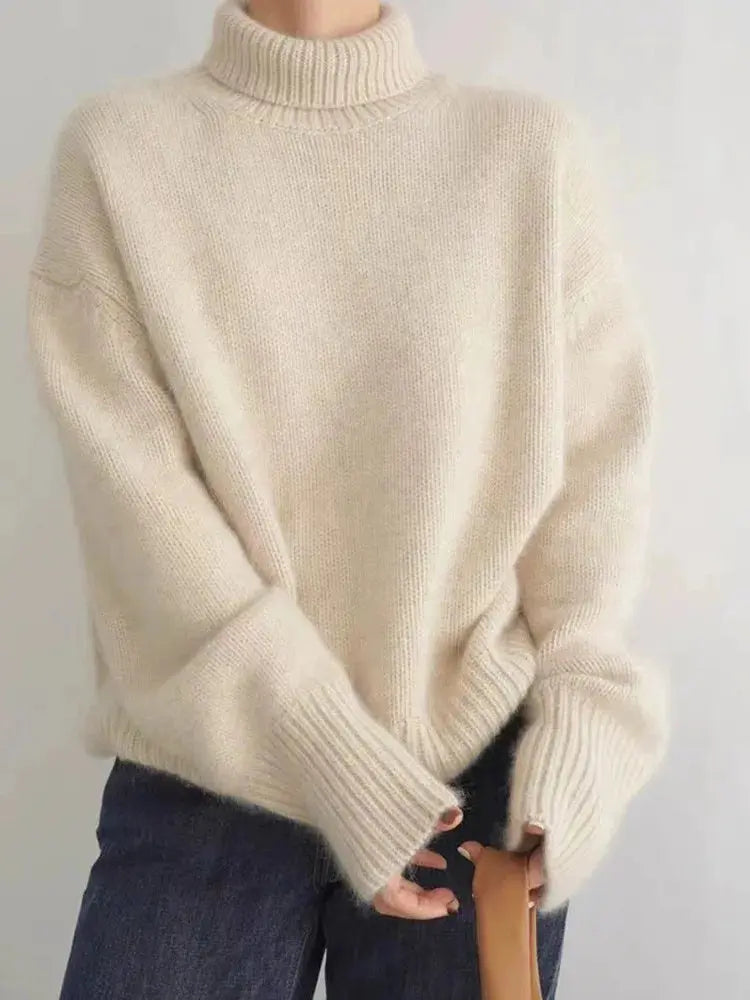 Zoey - Suéter Oversized con Cuello Alto Alba Madrid