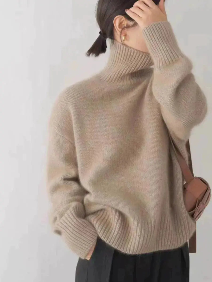 Zoey - Suéter Oversized con Cuello Alto Alba Madrid