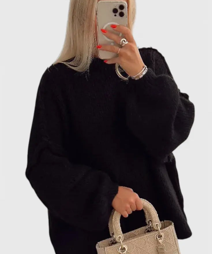Cassia Jersey de Punto Oversized con Mangas Globo Alba Madrid