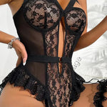 Rosa - Body Sexy con Detalles de Encaje Alba Madrid