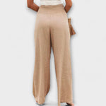 Thearya - Pantalones Casual de Lino Sueltos Alba Madrid