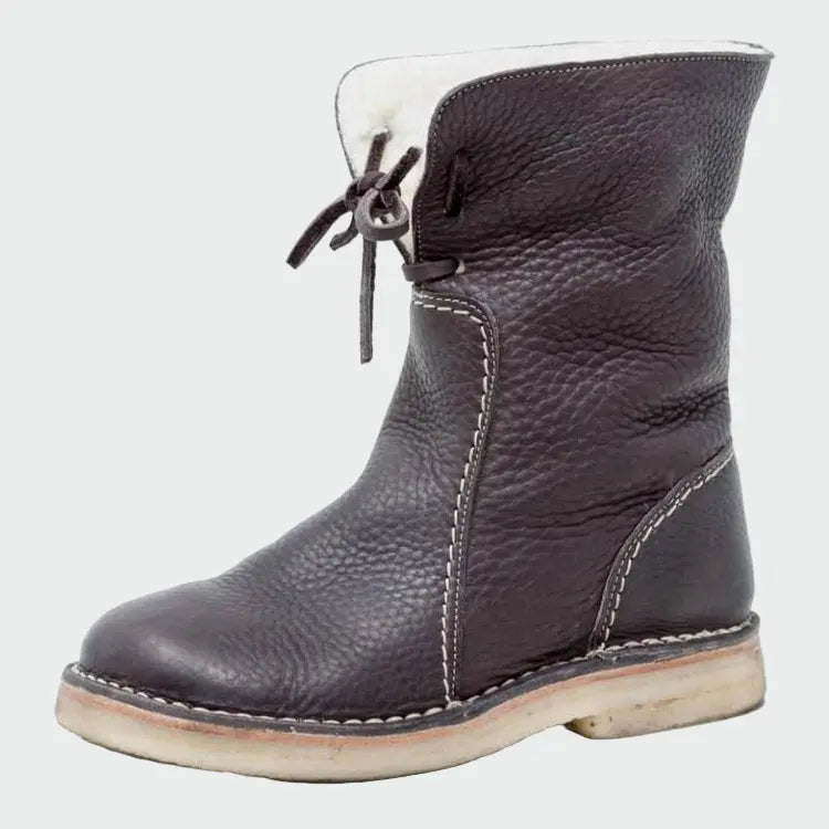 Botas de cuero impermeables con forro de lana Alba Madrid