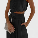 Helira Conjunto Dos Piezas con Top Fluido y Pantalón Palazzo Alba Madrid