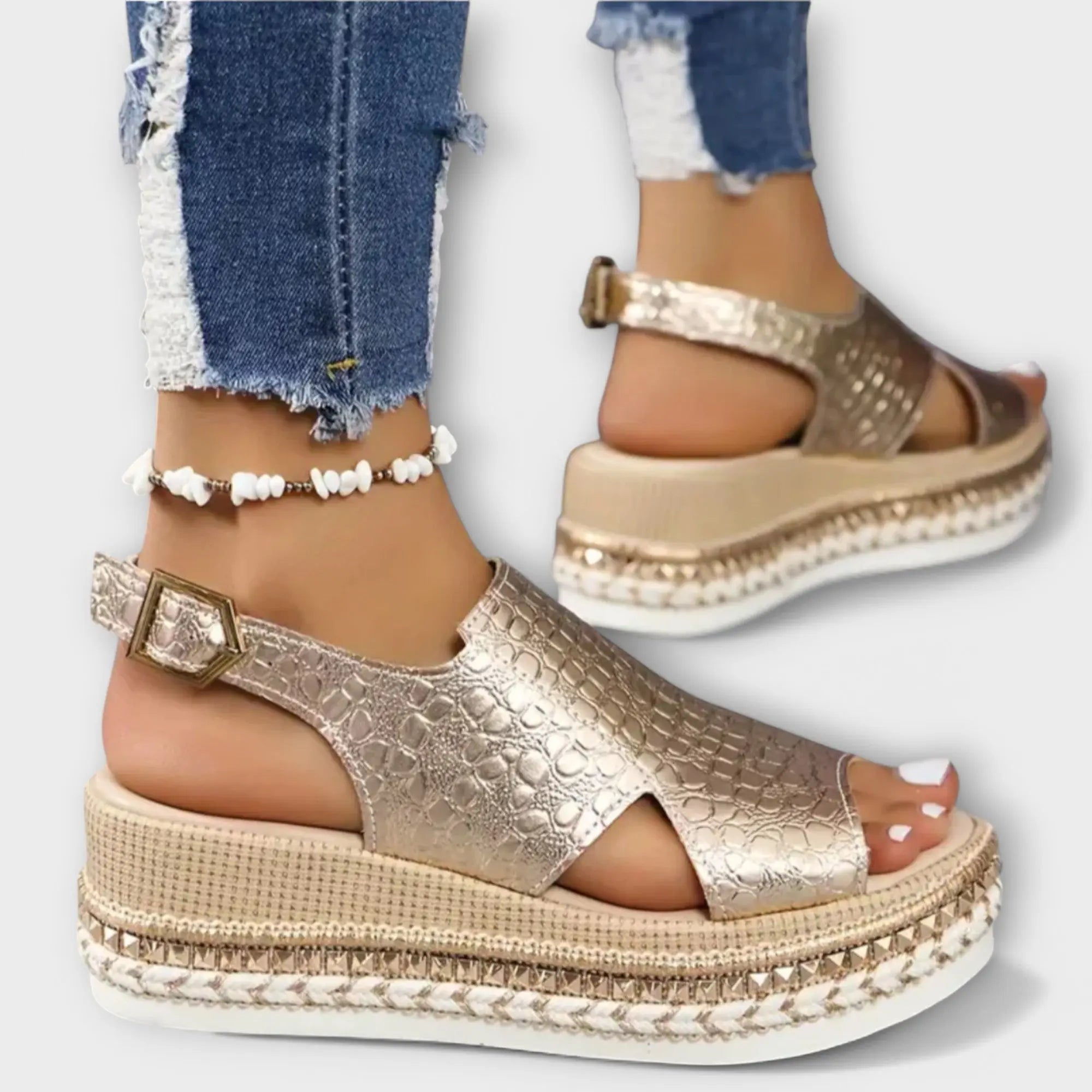 Sandalias ortopédicas de verano para damas Alba Madrid