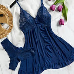 María - Sensual Babydoll de Encaje Blanco para Mujer Alba Madrid