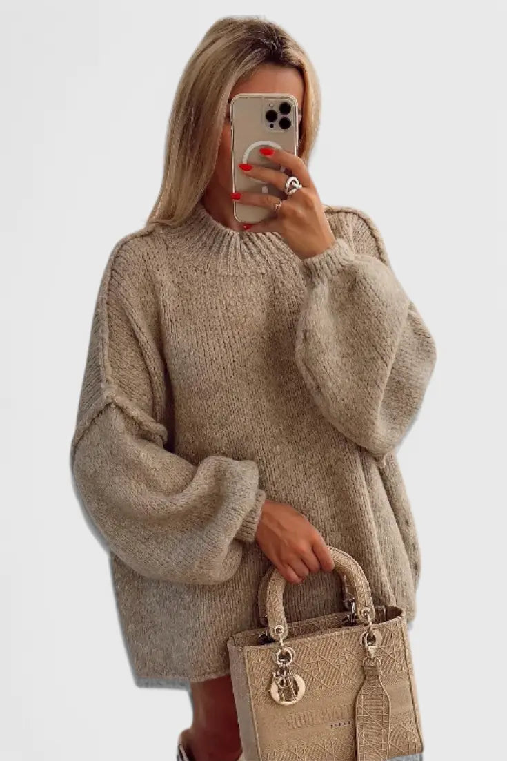 Cassia Jersey de Punto Oversized con Mangas Globo Alba Madrid