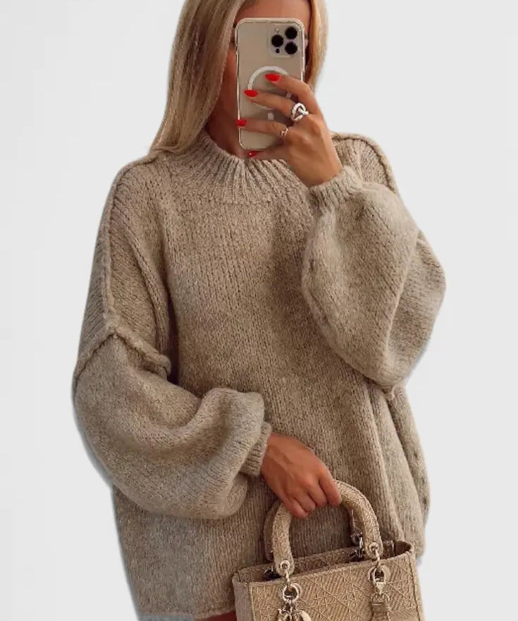 Cassia Jersey de Punto Oversized con Mangas Globo Alba Madrid