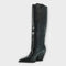 Botas con estampado de cocodrilo y elegante tacón Alba Madrid